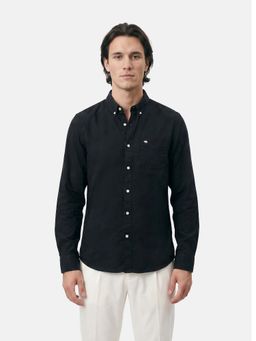 The Bear House - Men's Cotton Solid Slim Fit Casual Shirt