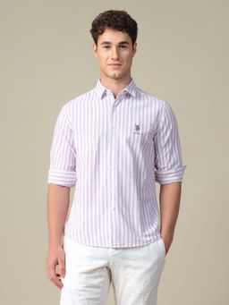 U.S. Polo Assn. Denim Co. - Men's Vertical Striped Regular Fit Shirt
