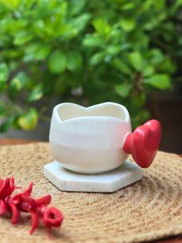 WEAVING HOMES - Love Handle Mug 220ml | Microwave & Dishwasher Safe