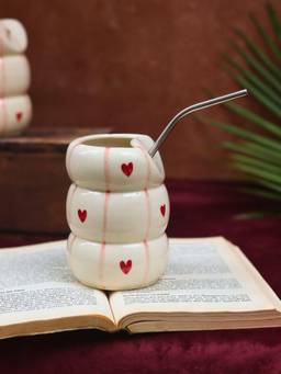 WEAVING HOMES - Heart Coffee Mug 400ml | Microwave & Dishwasher Safe