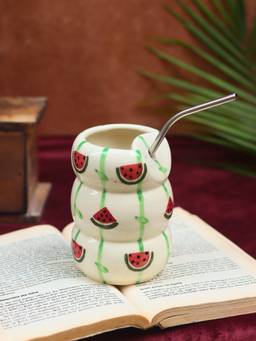 WEAVING HOMES - Melon Coffee Mug 400ml | Microwave & Dishwasher Safe