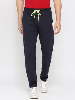 Spykar - Men Cotton Blend Navy Joggers