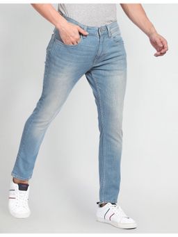 U.S. Polo Assn. Denim Co. - Blue Henry Tapered Fit Cropped Jeans