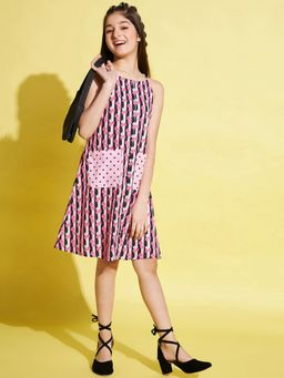 Stylo Bug - Girls Midi Dress - Pink
