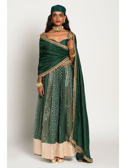 RISHI & VIBHUTI - Sufiyana Lehenga Blouse And Dupatta (Set of 3)