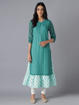 Aurelia - Green Printed Dress