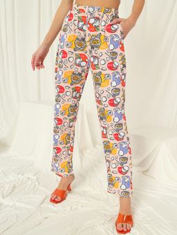 Tandul - Women Multi-Color Regular Fit Printed Trouser