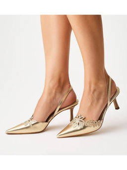 Sole House - Women Gold Stilettos Heels
