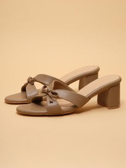 ERIDANI - Women Beige Sandal Heels