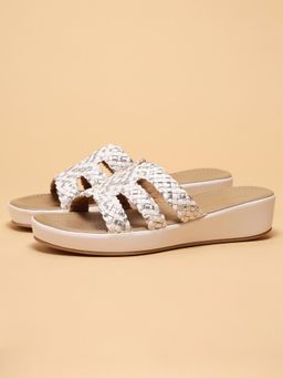 ERIDANI - Janika White Casual Flats