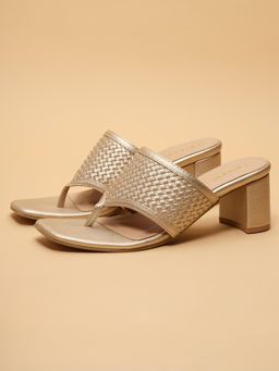 ERIDANI - Reem Gold Thong Heels