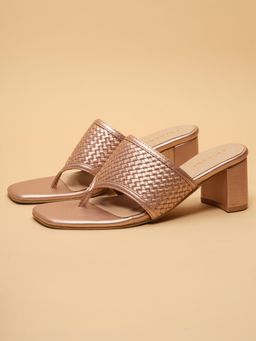ERIDANI - Reem Rosegold Thong Heels
