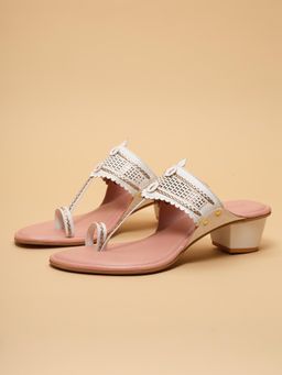 ERIDANI - Srivi Pink Kolhapuri Heels
