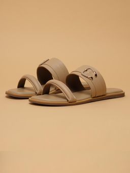 ERIDANI - Zania Beige Slip-on Flats