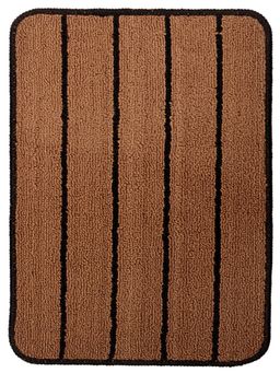 Saral Home - Beige Polypropylene Anti Skid Bathmat - 45X60 cm