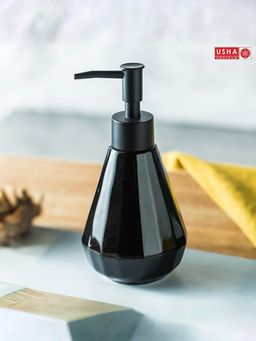 USHA SHRIRAM - 250ml Soap Dispenser Bottle Black (Pack of 2)