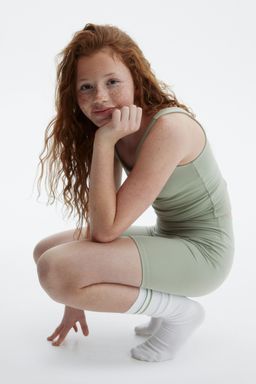 H&M - Girls Green Cycling Shorts With Softmove