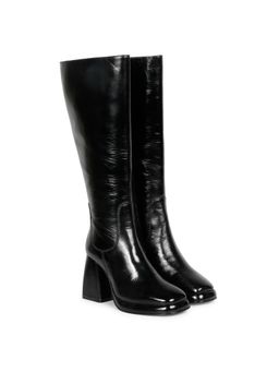 Saint G - Solid Black Leather Handcrafted Boots