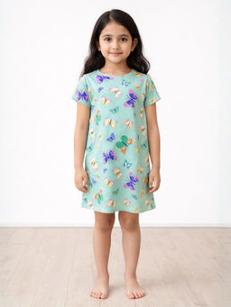 ANTHRILO - Butterfly Green Night Dress
