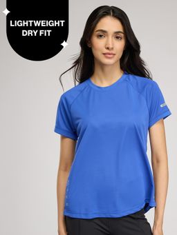 Nykd by Nykaa - Quick Dry Half Sleeves Regular Fit Running Sports Tee NYK033 Bright Blue