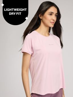Nykd by Nykaa - Quick Dry Half Sleeves Regular Fit Running Sports Tee NYK033 Lilac