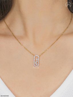Maiora Diamonds - 18K White Gold 0.55 Ct Lab-Grown Diamond Pendant Necklace