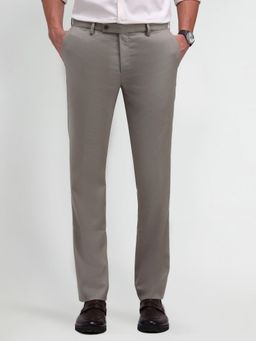 Arrow - Solid Blue Polyester Trousers