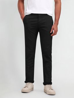 Arrow Sports - Solid Black Acrylic Trousers