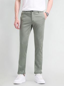 Arrow Sports - Solid Olive Acrylic Trousers