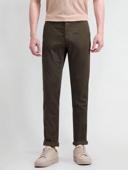 Arrow Sports - Solid Brown Acrylic Trousers