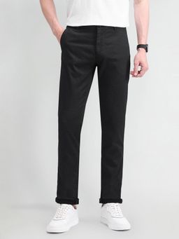 Arrow Sports - Solid Black Acrylic Trousers
