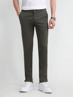 Arrow Sports - Printed Green Acrylic Trousers