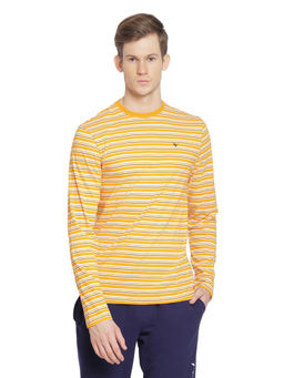 AM SWAN - Mens Stripes Yellow T-shirt