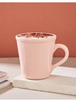 Fabindia - Pink Ceramic Ribbed Prishti Mug (220ml)