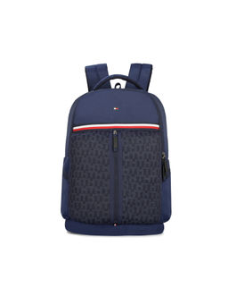 Tommy Hilfiger - Dante Unisex Laptop Backpack Branding Print 18 Inch Navy Blue 8903496175691