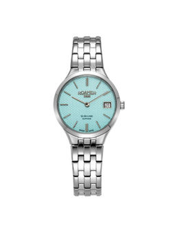 Roamer - Slim-Line Classic Ladies Quartz Sky blue Round Dial Womens Watch - 512857 41 05 20