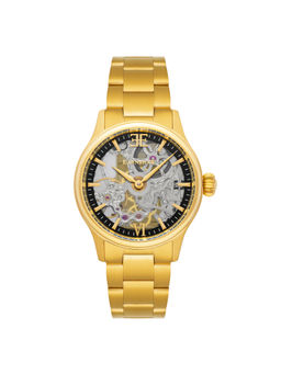 Earnshaw - Bauer Shadow Mechanical Black Round Dial Mens Watch - ES-8061-22