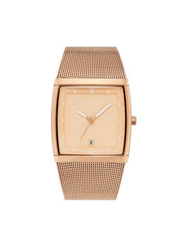Obaku - Lund Roses Rose Gold Square Dial Mens Watch - V102GDVVMV