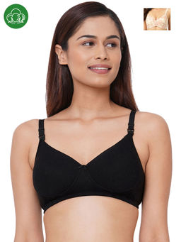 Inner Sense - Organic Antimicrobial Padded NonWired Feeding Bra Multi-Color (Pack of 2)