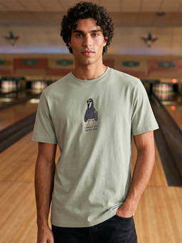 Bewakoof - Mens Green Home Graphic Printed T-Shirt