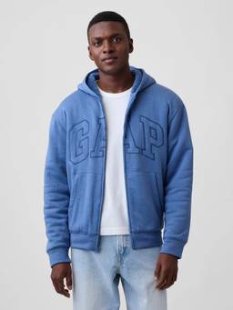 GAP - Mens Blue Logo Zip-Front Jacket