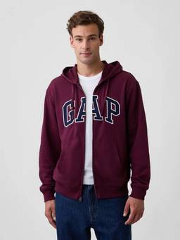 GAP - Mens Zip-Front Hooded Jacket