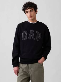 GAP - Mens Black Crew Neck Sweatshirt