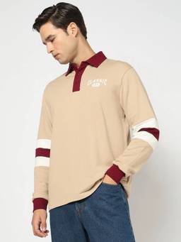 GAP - Mens Beige Logo Polo T-Shirt