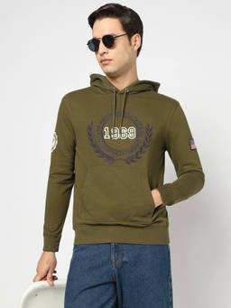 GAP - Mens Green Numeric Hoodie