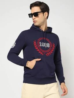 GAP - Mens Navy Blue Numeric Hoodie