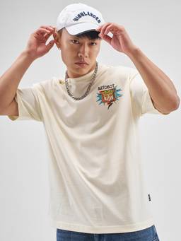 HIGHLANDER - Graphic Printed Sleeves Oversized T-Shirt