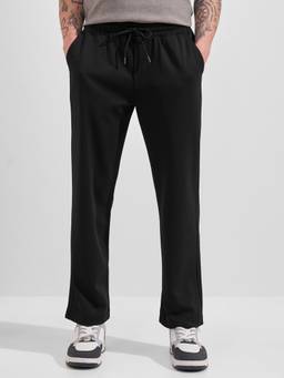 HIGHLANDER - Men Black Solid Baggy Trouser