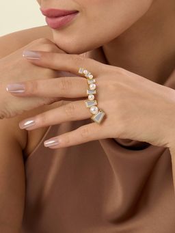 Isharya - Angel Dust Mirror Long Horizontal Ring (7)