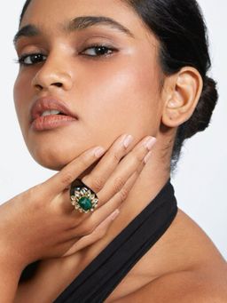 Isharya - Begum Haute Green Resin Ring